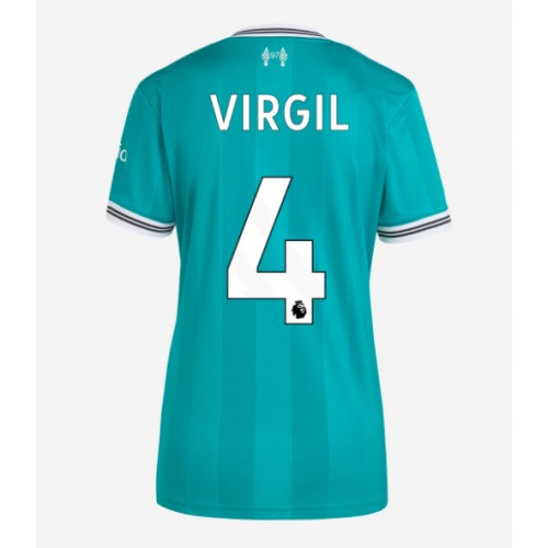 Maglie da calcio Liverpool Virgil van Dijk #4 Terza Maglia Femminile 2025-26 Manica Corta